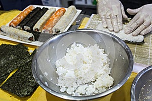 Sushi making