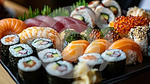 sushi from master sushi chef, High quality and top notch freshness photo