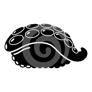 Sushi octopus icon, simple black style