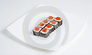 Sushi on a plate