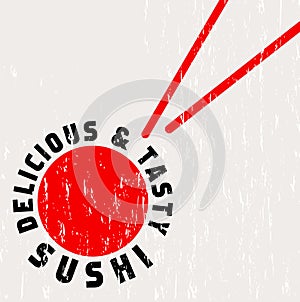 Sushi restaurant menu template