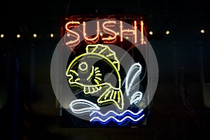 Sushi restaurant sign