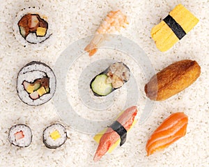 Sushi on rice