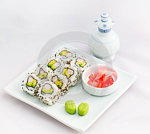 Sushi Roll- California Roll-Japanese Food