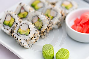 Sushi Roll- California Roll-Japanese Food photo