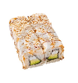 Sushi roll isolated on white