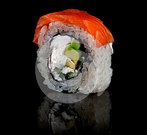 Sushi roll Philadelphia rotated