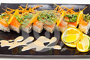 Sushi Roll with salamon
