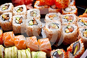 Sushi and rolls