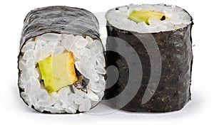 Sushi rolls with avocado