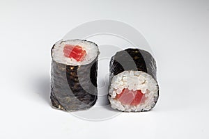 Sushi rolls hosomaki with tuna