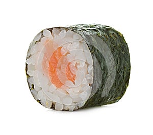 Sushi rolls isolated on a white