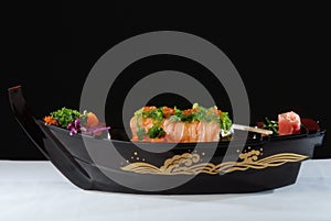 Sushi salmon photo