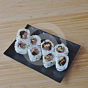 Sushi Salmon Teriyaki Roll