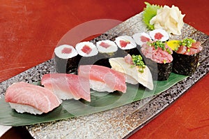 Sushi and sashimi