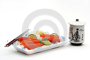 Sushi sashimi lunch box