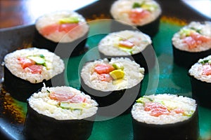 Sushi Sashimi Nigiri Nori Chutoro Toro Salmon Tuna