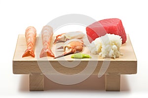 Sushi serving board