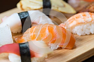 Sushi set, Japanese food