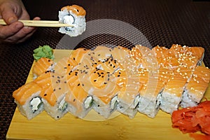 Sushi set, Japanese food