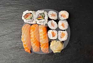 Sushi Set, Susi Rolls Lunch, Nori Maki, Nigiri Sushi Roll