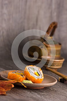 sushi and tea drinking set