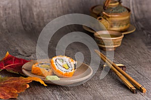 sushi and tea drinking set