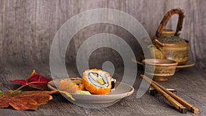 Sushi and tea drinking set