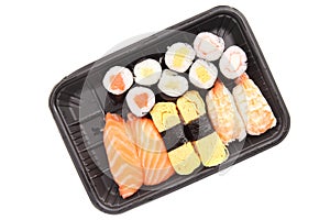 Sushi in white background