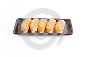 Sushi with white background