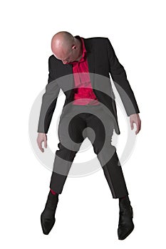 Suspended businessman