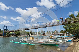 Suspension bridge in Bucana