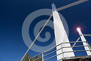 Suspension Bridge at Flaming Geyser State Park