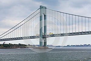 Suspension Bridge on Gloomy Day