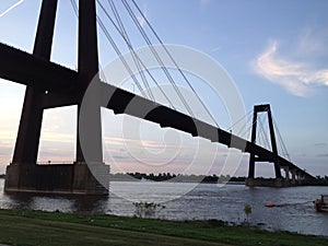 Suspension Bridge over the Mississippi River