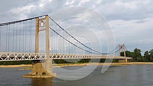 Suspension bridge over the river Loire, Ancenis