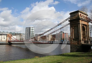 Suspension bridge, River Clyde