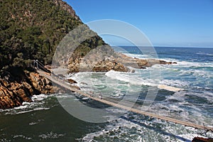 Suspension bridge in South Africa photo