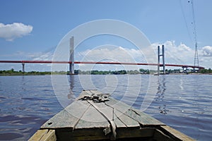 Suspensión puente Amazonas un rio más cercano 