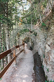 suspension bridges in the swiss alps