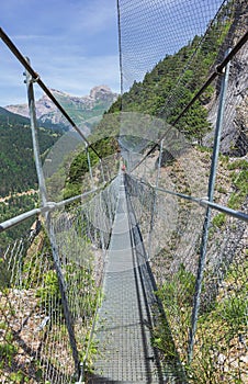 suspension bridges in the swiss alps