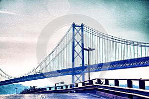 Suspension cable bridge over the Bosphorus