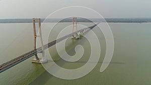 Suspension cable bridge in surabaya