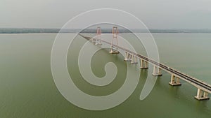 Suspension cable bridge in surabaya