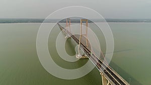 Suspension cable bridge in surabaya