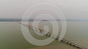 Suspension cable bridge in surabaya