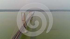 Suspension cable bridge in surabaya