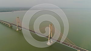 Suspension cable bridge in surabaya