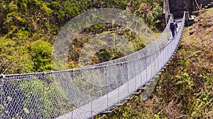 Suspension Footbridge, Himalaya