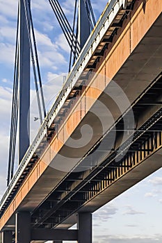 New Suspension Railway Bridge - Modular Box Girder Framework Detail Ã¢â¬â Belgrade - Serbia